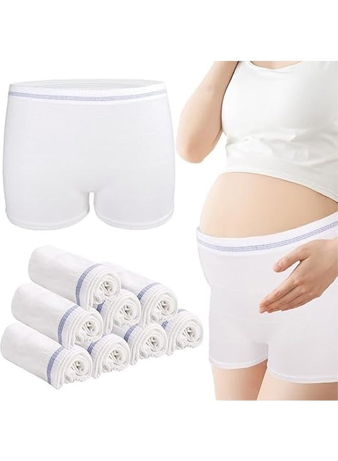 DUNISO 8 Pack Women's Disposable Underwear，Disposable High Waist Postpartum High-elastic Underwear，Breathable Mesh Panties C Section，Soft, Breathable, Stretchy，Suitable for Women After Surgery，Pregnant Women, Postpartum Women, Incontinent Elderly and Patients，XXL  - Image 1