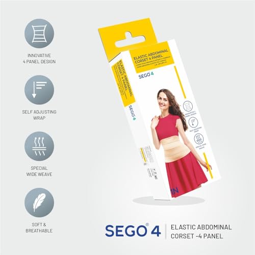Dyna Sego 4 Elastic Abdominal Corset Width Adjustment Beige - Image 3