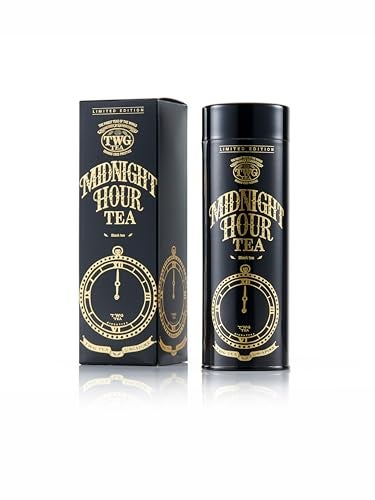 TWG Tea Midnight Hour Tea Black Tea Lemongrass Tropical Fruits Haute Couture Tin 100g Gift Set - Image 1