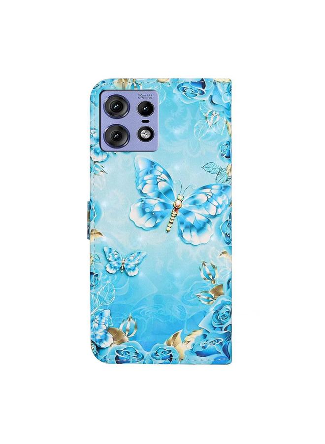 اس-توب جراب لهاتف موتورولا إيدج 50 برو، جراب جلدي منقوش برسومات زيتية ثلاثية الأبعاد - Image 4