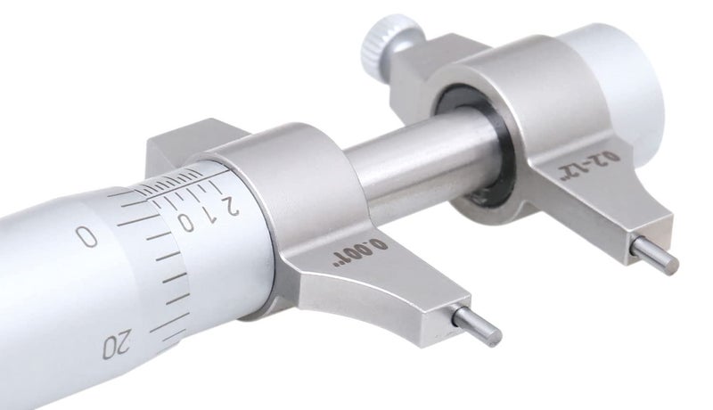 Accusize Industrial Tools 0.2-1.2'' by 0.001'' Inside Micrometer, Satin Chrome Finished, Eg00-3221 - Image 3