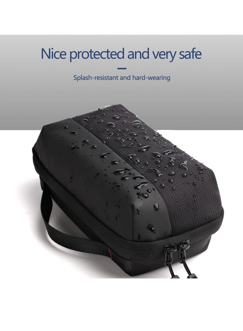 أوزيغالور منظم إلكترونيات، حقيبة يد مقاومة للماء للسفر، مخصصة للكابلات وبطاريات الكاميرا وبطاريات الشحن المحمولة، لون أسود - Image 2