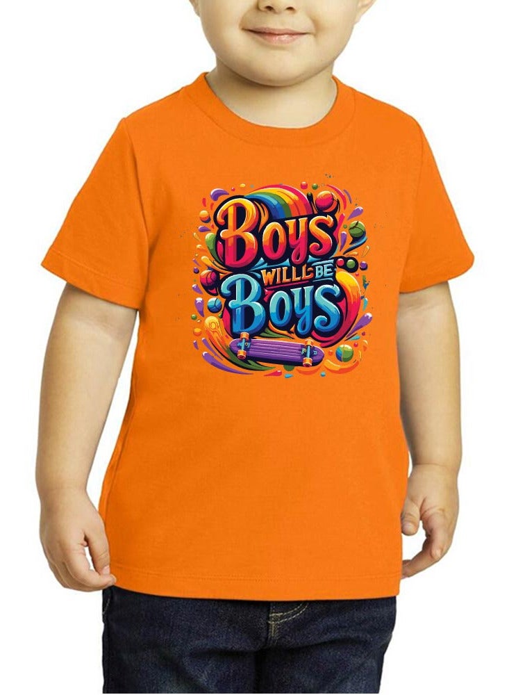 برينت شوب فور مي مجموعة مكونة من 5 تي شيرتات للأولاد أنيقة - تي شيرت كومبو مطبوع بأكمام قصيرة للأولاد - تي شيرت برقبة دائرية للأولاد - تي شيرت كومبو للأطفال - Image 5