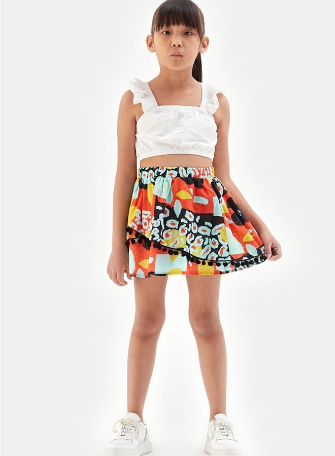 Tyess Girl Patterned Skirt - Image 1