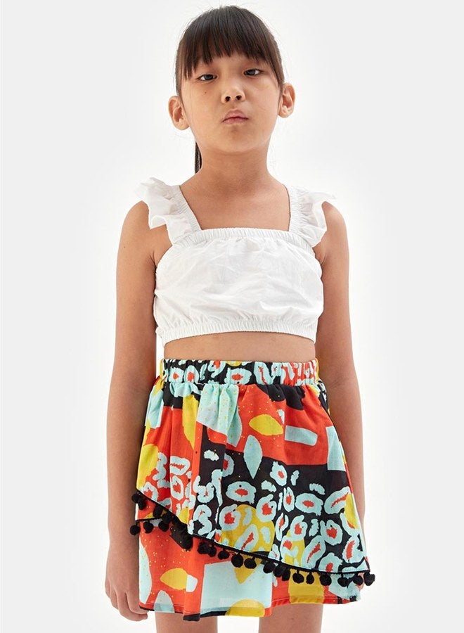 Tyess Girl Patterned Skirt - Image 2