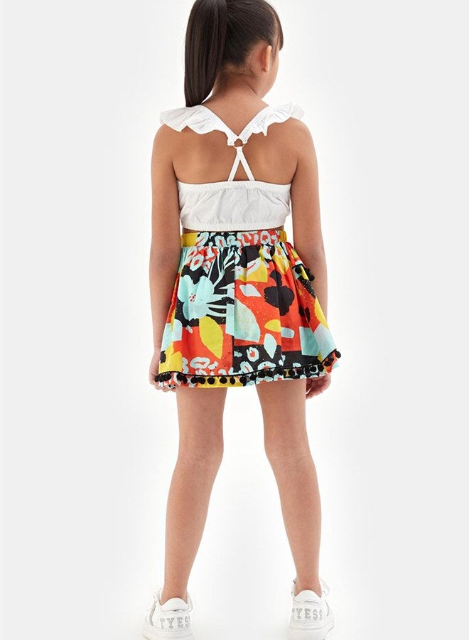 Tyess Girl Patterned Skirt - Image 4
