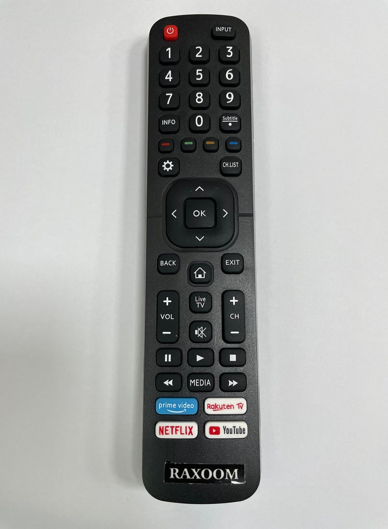 Raxoom Remote Control Replacement For Hisense TVs Black - Image 3