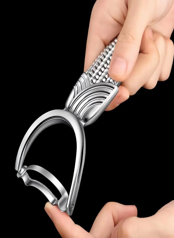 TEEVEA Corn Peeler for Corn on the Cob, Stainless Steel Cob Stripper Tool, Kernel Remover Cutter for Home Kitchen Outdoor - Image 4