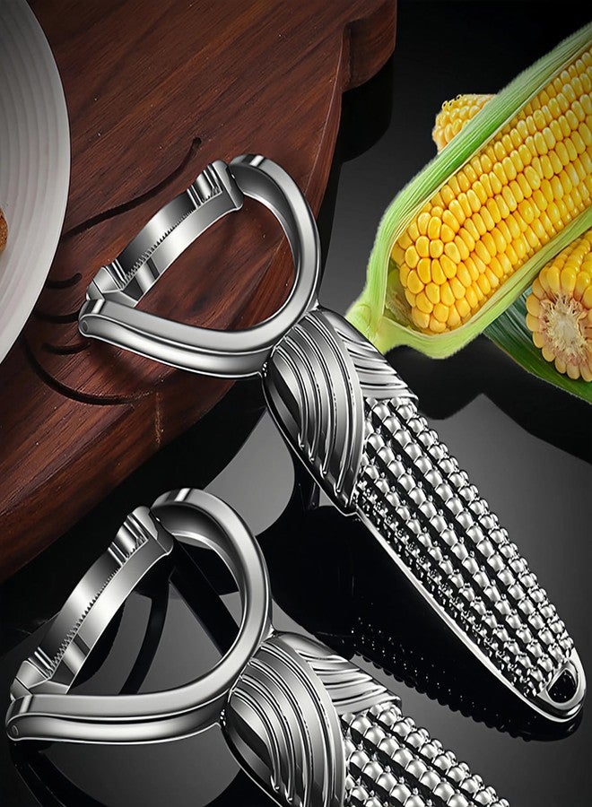TEEVEA Corn Peeler for Corn on the Cob, Stainless Steel Cob Stripper Tool, Kernel Remover Cutter for Home Kitchen Outdoor - Image 5