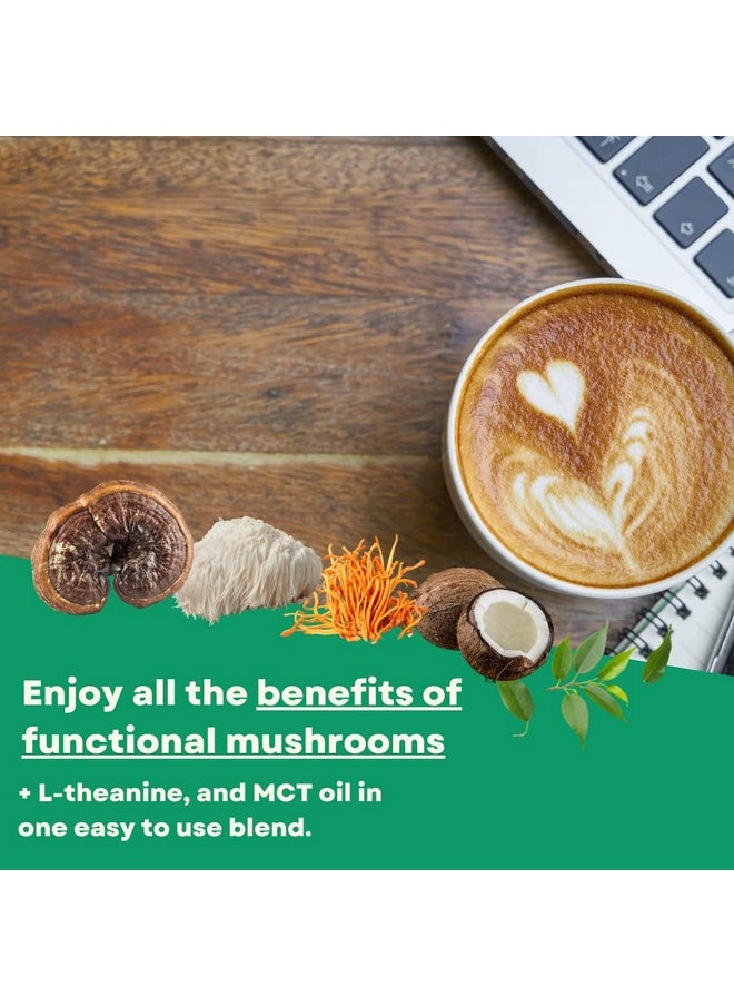 POW Wonder MCT | Mushroom MCT Coffee Creamer, Organic MCT Oil, Lion's Mane Mushroom, Reishi, Cordyceps, L-Theanine, Pink Sea Salt  - Image 2