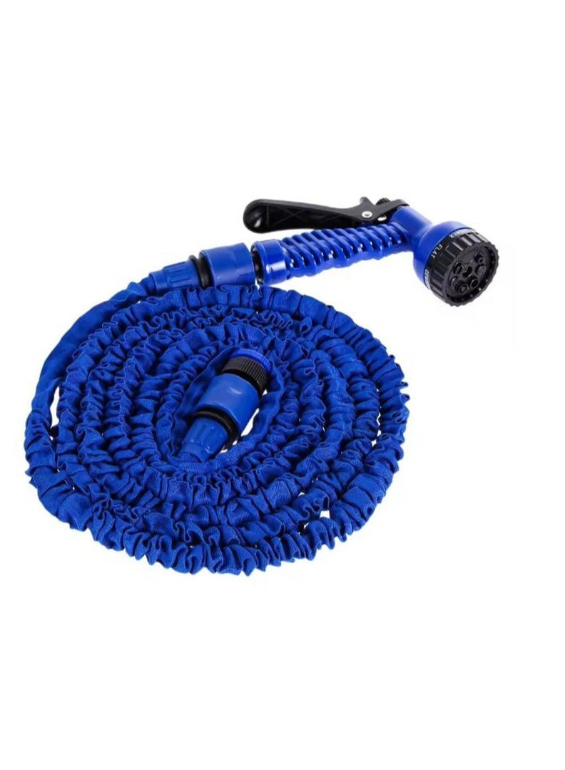Extendable irrigation hose with water gun black/blue 30m - Image 3