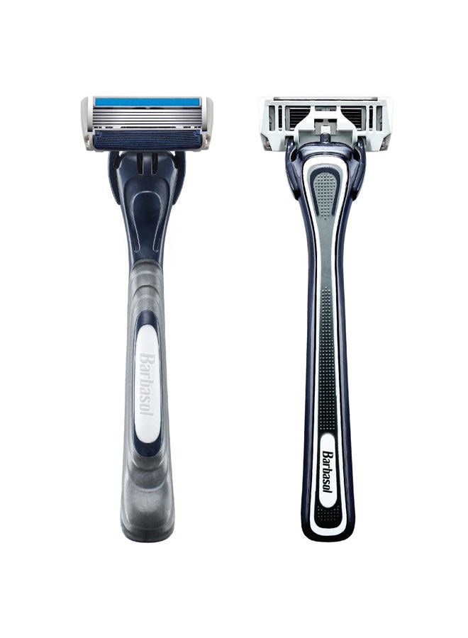 Barbasol Ultra 6 Plus Premium Disposable Razor Value Pack Bundle (3 Packs/9 Total Razors) - Image 4