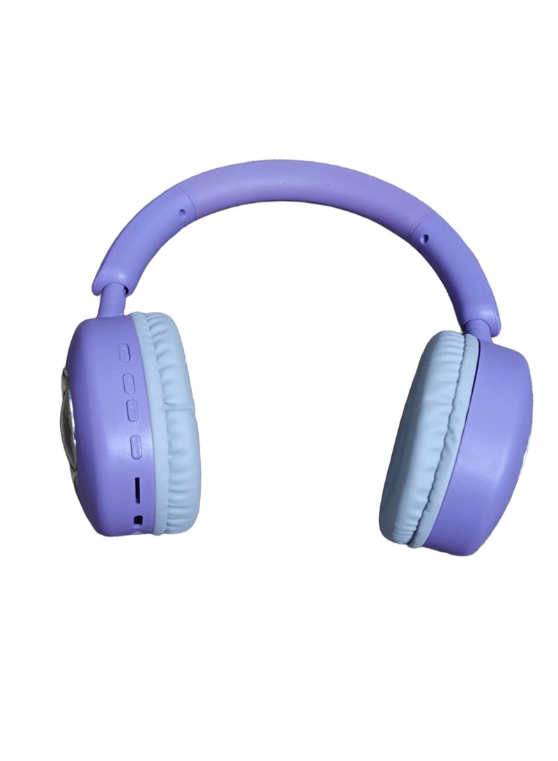 كيتي سماعة رأس لاسلكية M32 بتصميم كرتوني لطيف – صوت ستيريو 6D – بلوتوث – ميكروفون مدمج – ألوان جذابة - Image 1