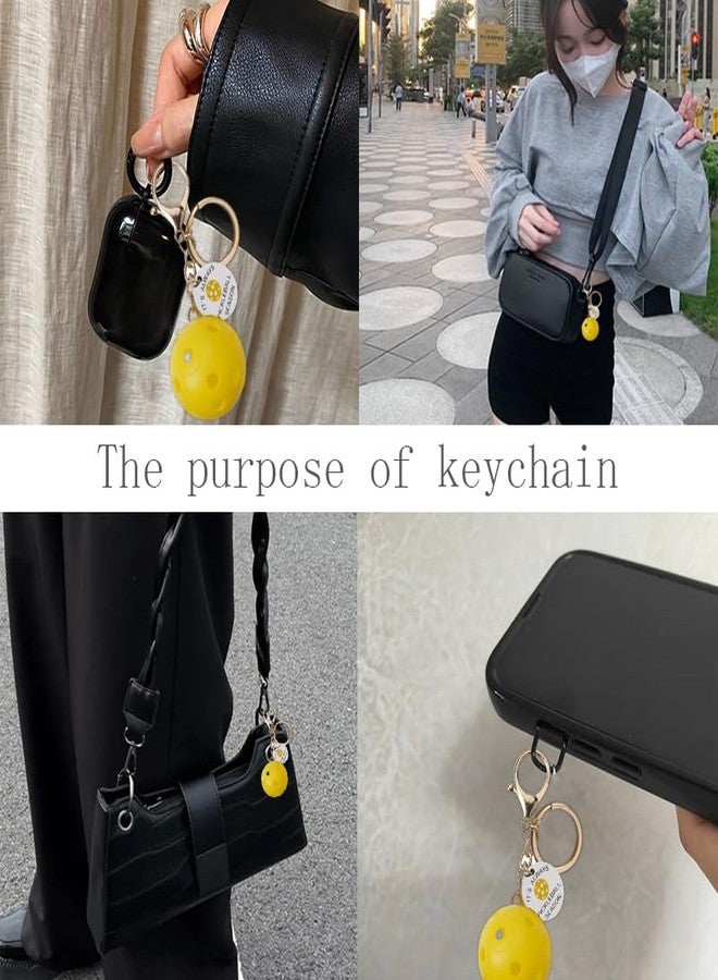 Sdopbinbin Pickleball Keychain Gifts for Best Friend Friends Pickleball Gifts for Adults Men Women Pickleball Accessories for Bags Handbag Pickleball Charms for Boys Girls Pickleball Players Lovers - Image 4