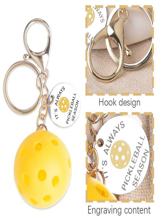 Sdopbinbin Pickleball Keychain Gifts for Best Friend Friends Pickleball Gifts for Adults Men Women Pickleball Accessories for Bags Handbag Pickleball Charms for Boys Girls Pickleball Players Lovers - Image 5