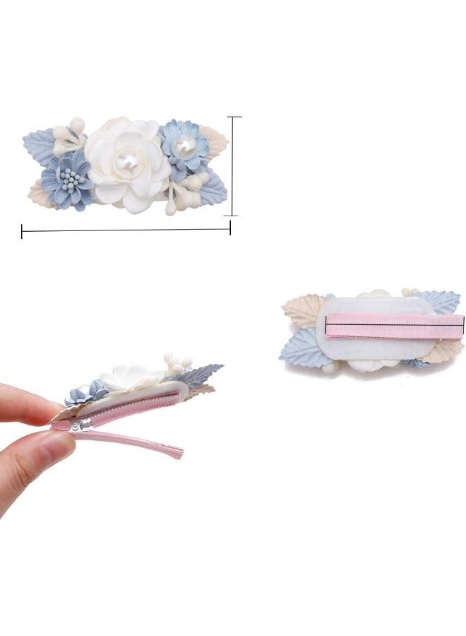 BFNAAgirl Flower Hair Clip BFNAAgirl Baby Girl Hair Bows Exquisite Hair Accessories Alligator Clips for Infants Toddlers Teen Kids Gift 3pcs/set - Image 2