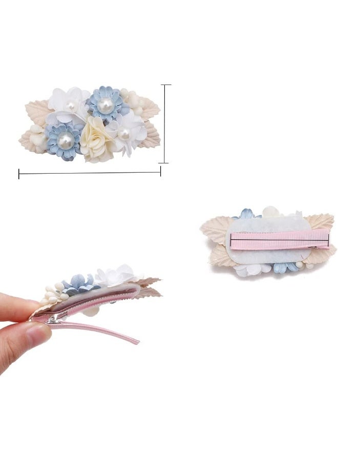 BFNAAgirl Flower Hair Clip BFNAAgirl Baby Girl Hair Bows Exquisite Hair Accessories Alligator Clips for Infants Toddlers Teen Kids Gift 3pcs/set - Image 3