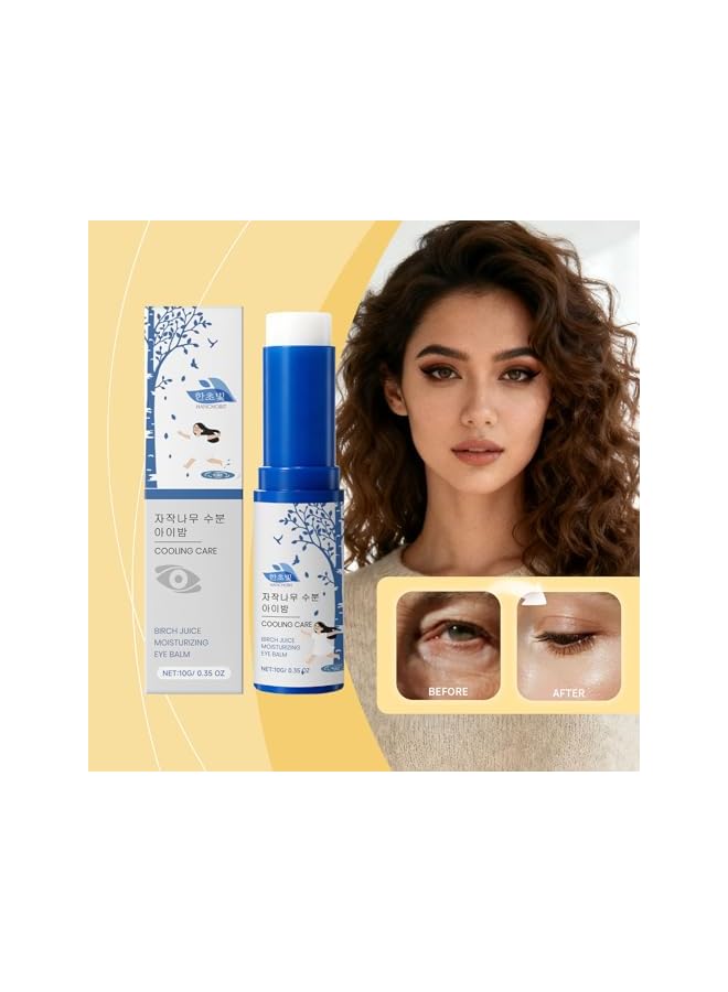 HANCHOBIT Birch Sap Eye Moisturizing Stick – Cooling Hydration Eye Balm for Smooth Under-Eyes Skin | Birch Juice Moisturizing Eyes Cream u0026 Under Eye Moisturizer for Easy, Precise Daily Care - Image 2