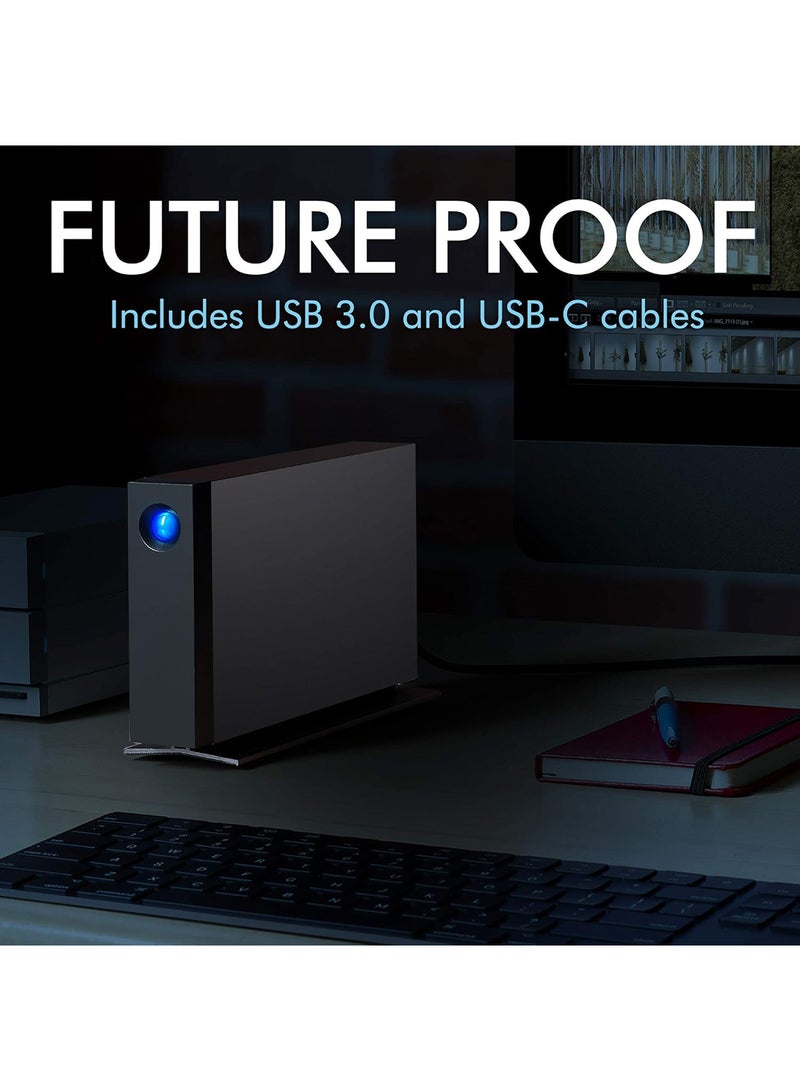 سيجيت قرص صلب خارجي LACIE D2 Professional سعة 10 تيرابايت - Thunderbolt 3 USB-C 3.0، 7200 دورة في الدقيقة، أقراص من فئة المؤسسات لأجهزة ماك وبي سي المكتبية 10 تيرابايت STHA10000800 - Image 4