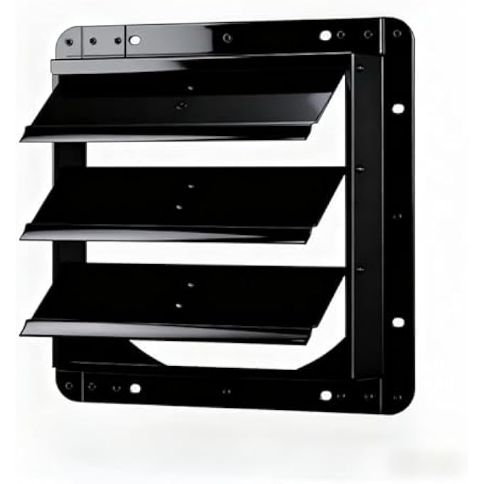 18" Galvanized Sheet Automatic Exhaust Louver Vent (Fan Blades And Motor Not Included) For Residential Attics, Workshops, Barns, Greenhouses - Image 2