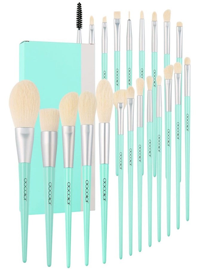 Docolor Makeup Brushes 22 Piece Professional Makeup Brush set Christmas Gift Cosmetic Kabuki Foundation Blending Face Powder Blush Contour Eyeshadow Natural-Synthetic Hair Travel Make Up Brushes set - Image 1