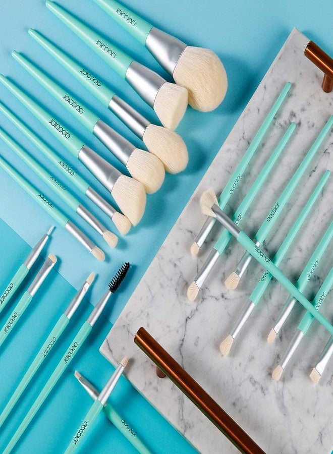 Docolor Makeup Brushes 22 Piece Professional Makeup Brush set Christmas Gift Cosmetic Kabuki Foundation Blending Face Powder Blush Contour Eyeshadow Natural-Synthetic Hair Travel Make Up Brushes set - Image 4