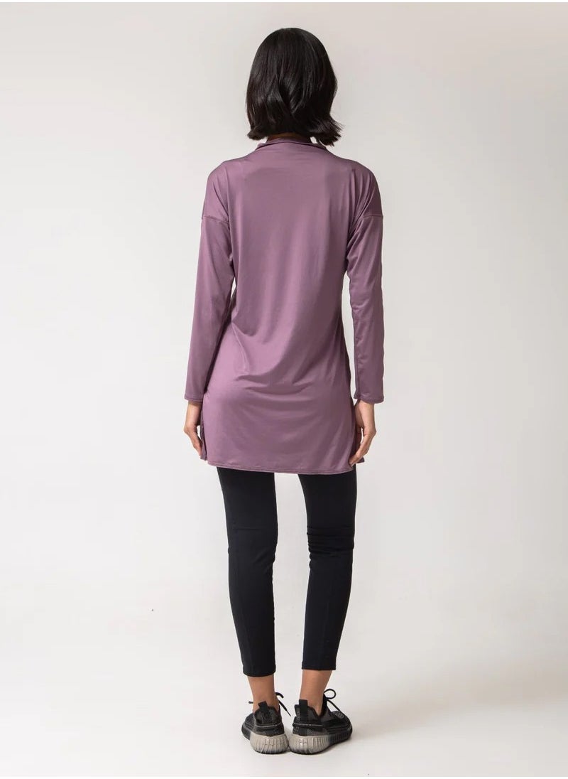 Vicino - Vicino Women's Sports Set - Relaxed Fit Midi Top with Long Pants Ideal for Workouts - Image 1