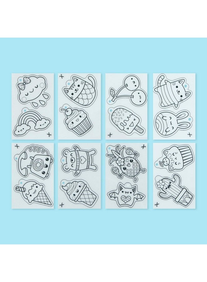 Tiger Tribe: Shrinkies - Sweet Treats - Color & Bake to Create Charms for Jewelry & Keychains, Craft Kit, Kids Ages 5+, Adult Supervision - Image 3