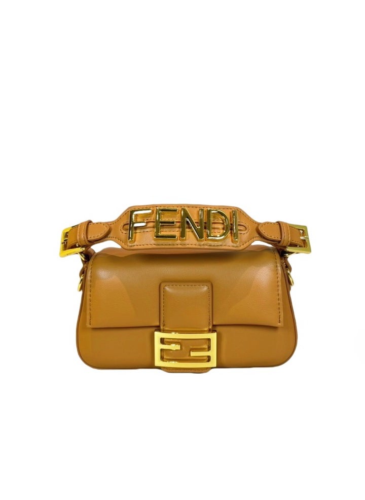 Fendi Rx - Baguette Leather Shoulder Bag - Image 1