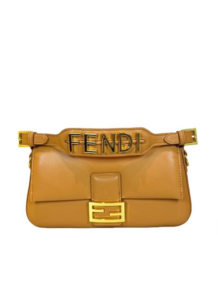 Fendi Rx - Baguette Leather Shoulder Bag - Image 1
