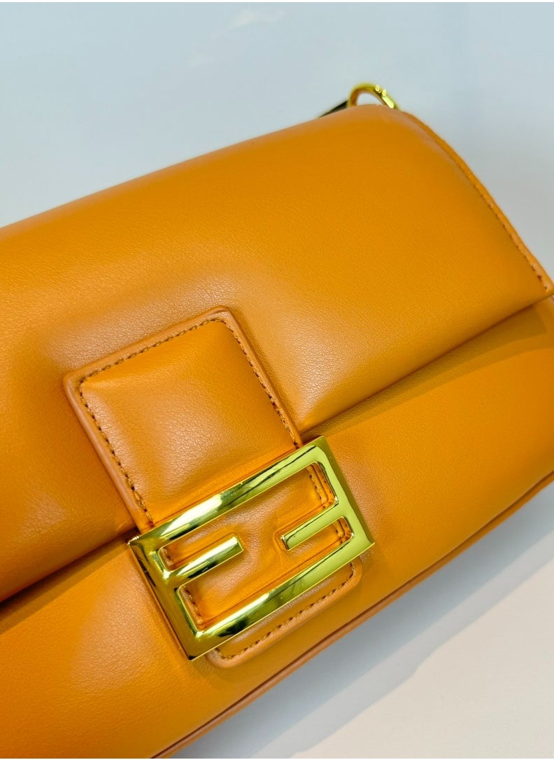 Fendi Rx - Baguette Leather Shoulder Bag - Image 1