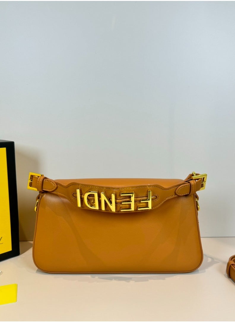 Fendi Rx - Baguette Leather Shoulder Bag - Image 1