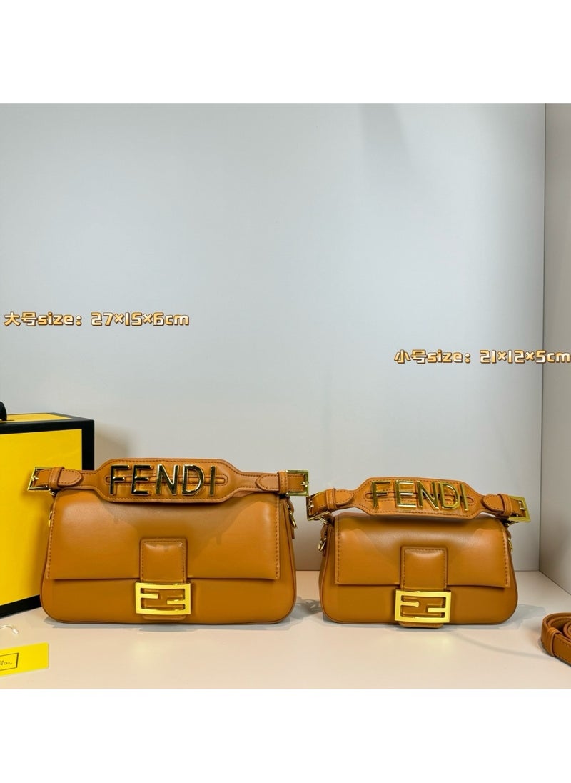 Fendi Rx - Baguette Leather Shoulder Bag - Image 1