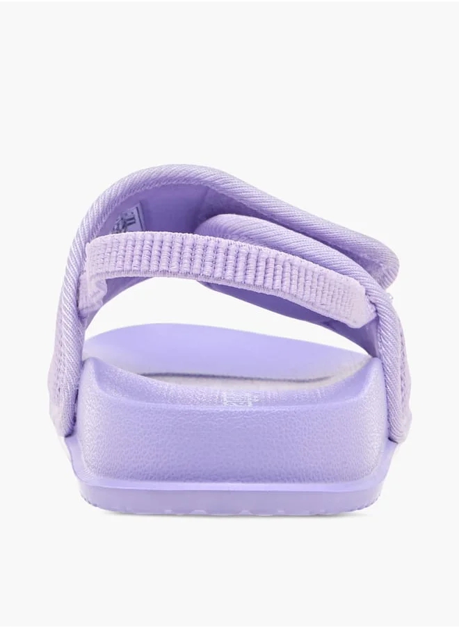 كابا Girls Textured Slides With Elastic Strap