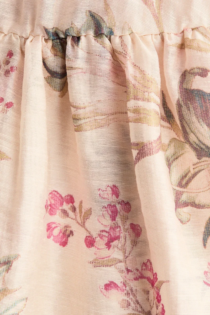 اتش اند ام فستان من مزيج الكتان من تشكيلة ماما