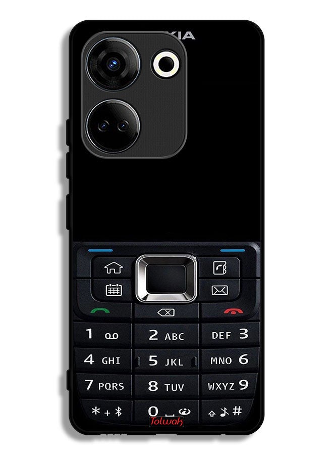 Tolwak Tecno Camon 20 Protective Case Cover Old Phone Pattern - Image 1