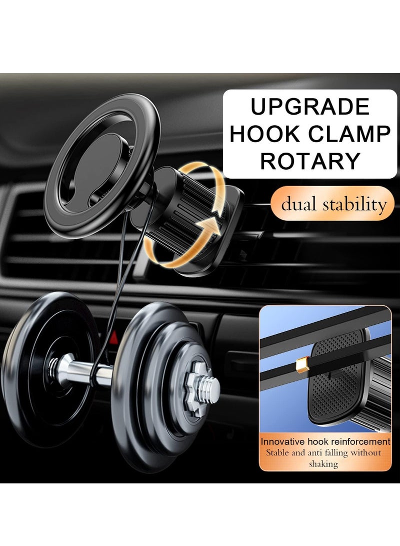 Universal Magnetic Car Phone Holder Rotating Compatible with All Smartphones - Image 3