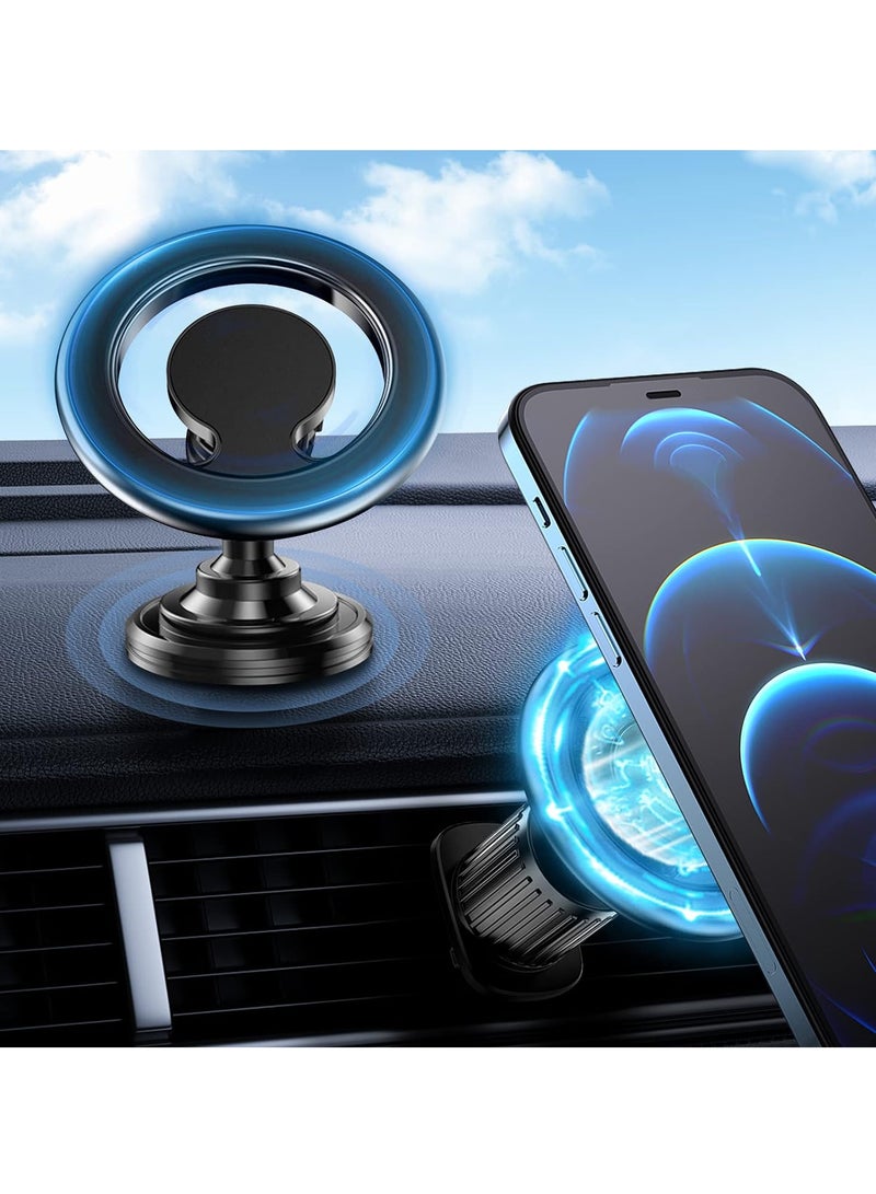 Universal Magnetic Car Phone Holder Rotating Compatible with All Smartphones - Image 1
