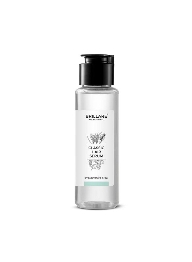 BRILLARE Professional Classic Hair Serum For Dry Frizzy Hair Women, Enriched With Wheat Germ & Grape Seed Oil, For Smooth, Shiny & Tangle Free Hair, 70 Ml - Image 1