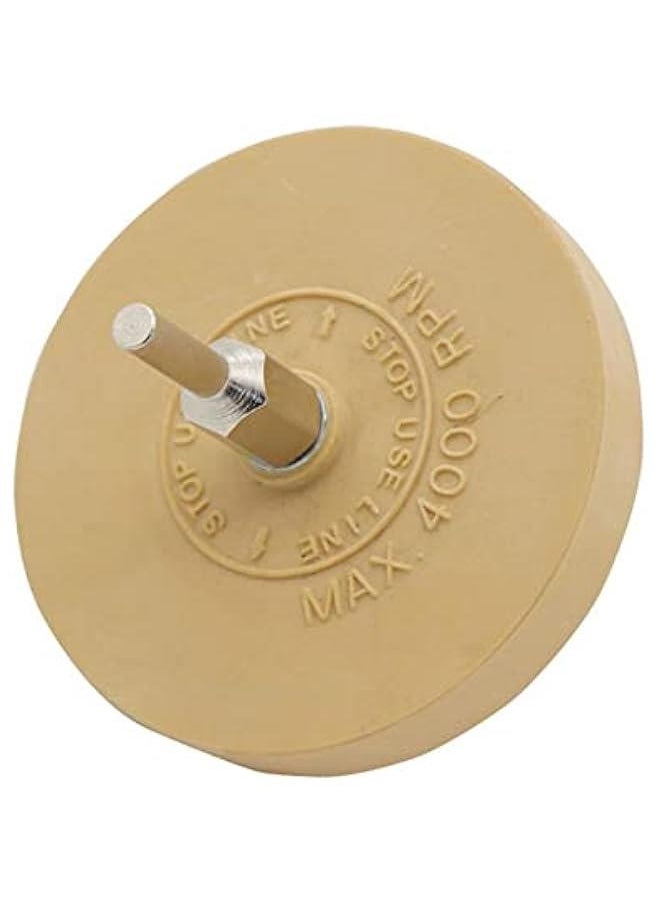 Generic - Eraser Wheel Decal Remover, 3.5 inch Car Rubber Eraser Wheel, Sticker and Adhesive Removal Rubber Disk for Adhesive Sticker Pinstripe Decal Remover - Image 1