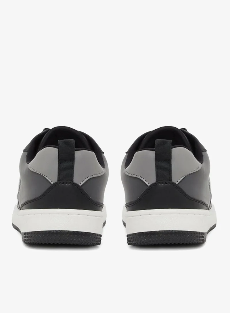 Styli Active Color Block Low Top Lace-Up Court Sneakers