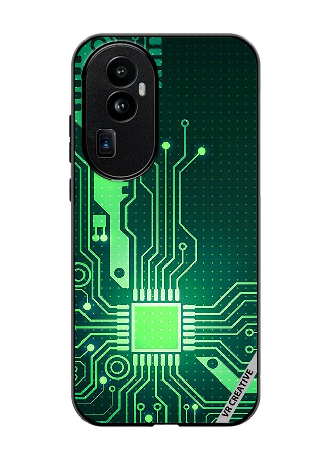 VR CREATIVE Protective Case Cover For Oppo Reno 10 Pro Plus Circuit Design Multicolour - Image 1