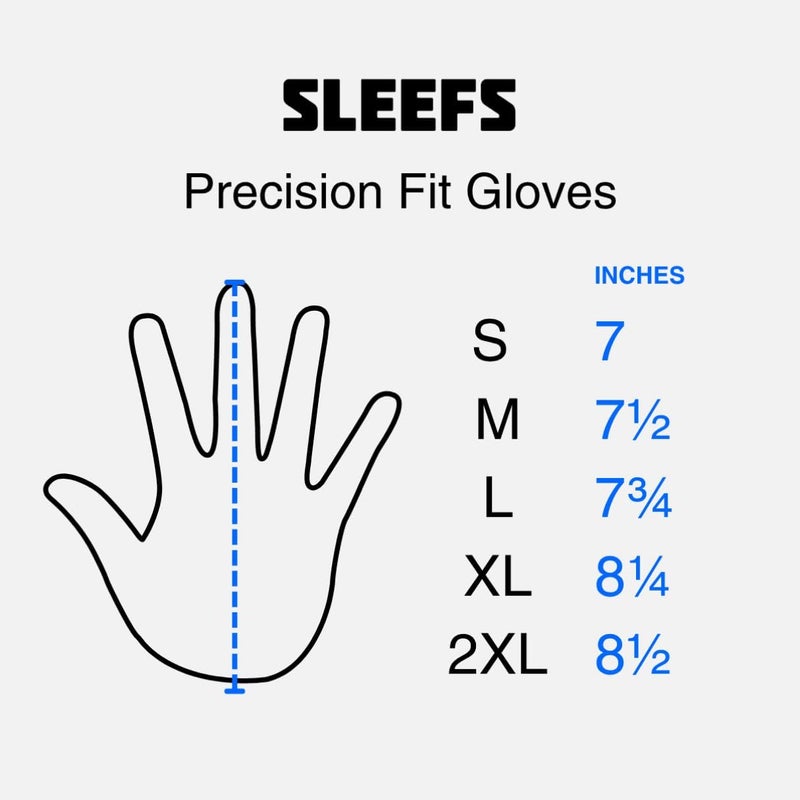 SLEEFS Football Receiver Gloves [1 Pair] - No Slip, Crazy Sticky Silicone Grip - Youth and Adult Sizes - Image 4