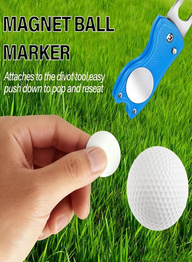 TZWXHDM Golf Divot Repair Tool, All Metal Foldable Divot Tool with Pop-up Button & Magnetic Ball Marker, Mini Divot Repair Tool, Best Choice for Professional Golfers - Image 4