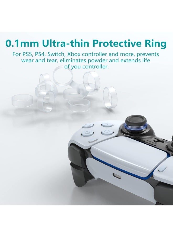 Bukela Joysticks Replacement for PS5 Controller, 3D Joystick Module Parts Compatible with Playstation 5 DualSense 51 PCS Controller parts 4 Joystick, Thumbstick, 10 Protective Ring and More,blue - Image 5