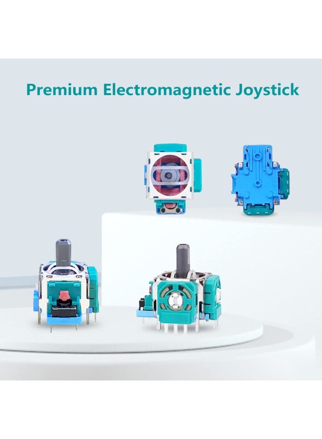 Bukela Joysticks Replacement for PS5 Controller, 3D Joystick Module Parts Compatible with Playstation 5 DualSense 51 PCS Controller parts 4 Joystick, Thumbstick, 10 Protective Ring and More,blue - Image 2