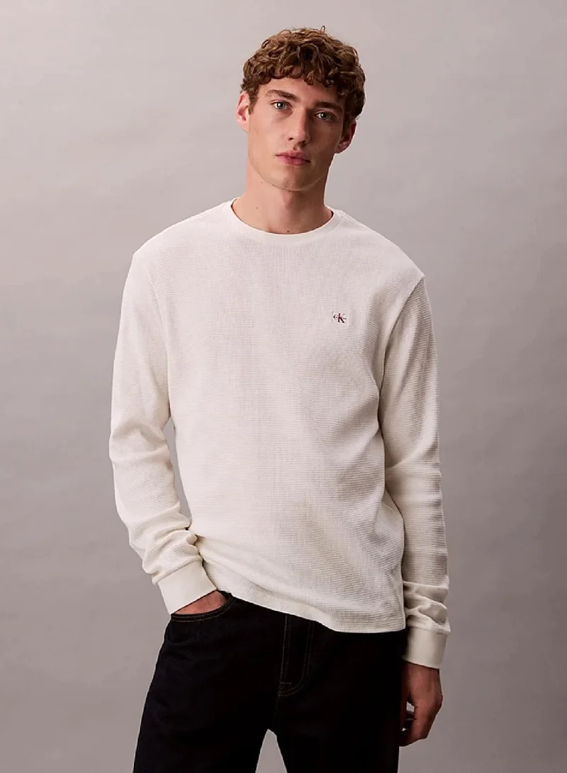 Calvin Klein Long Sleeve Waffle T-Shirt