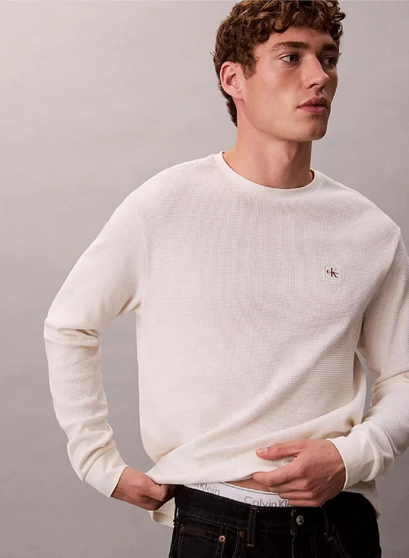 Calvin Klein Long Sleeve Waffle T-Shirt