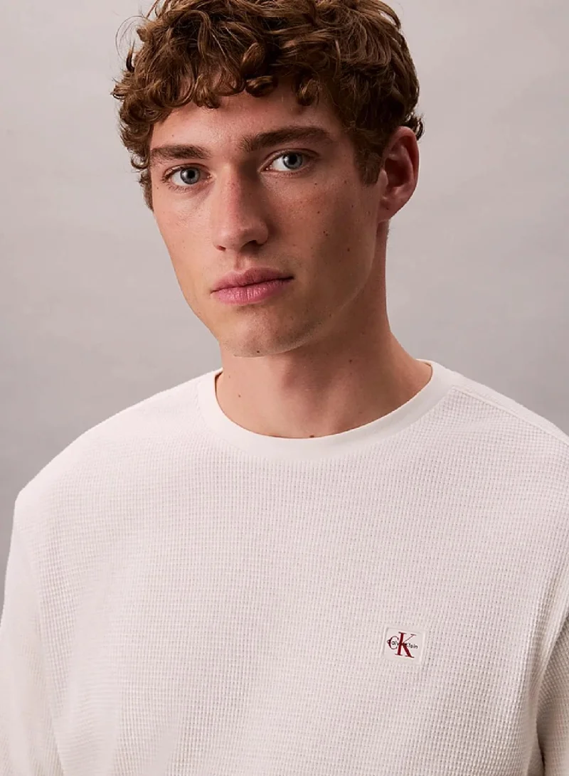 Calvin Klein Tofu Long Sleeve Waffle T-Shirt for Men | Best Price UAE