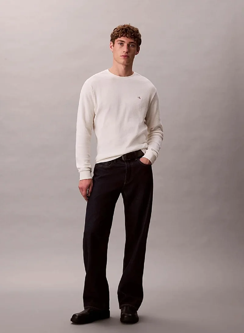Calvin Klein Tofu Long Sleeve Waffle T-Shirt for Men | Best Price UAE
